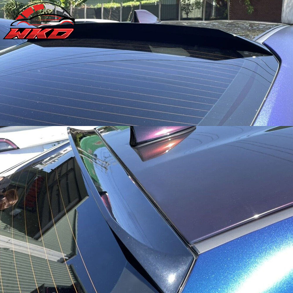 Fits 22-26 Toyota GR86/Subaru BRZ IKON Style Gloss Black Rear Roof Spoiler ABS