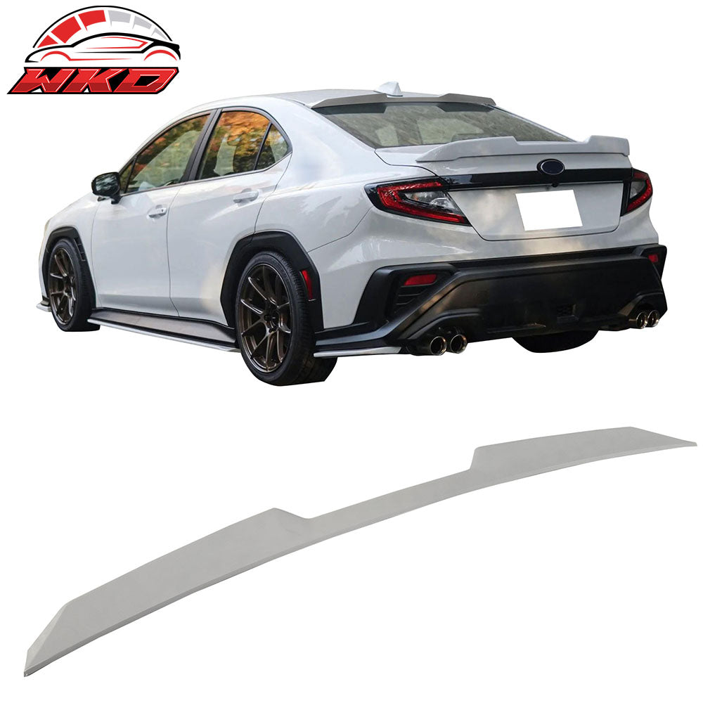 Fits 22-25 Subaru WRX 5th V Style Rear Roof Spoiler Painted #M6Y Ceramic White