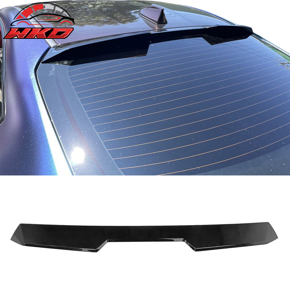 Fits 22-26 Toyota GR86/Subaru BRZ V Style Gloss Black Rear Roof Spoiler Wing ABS