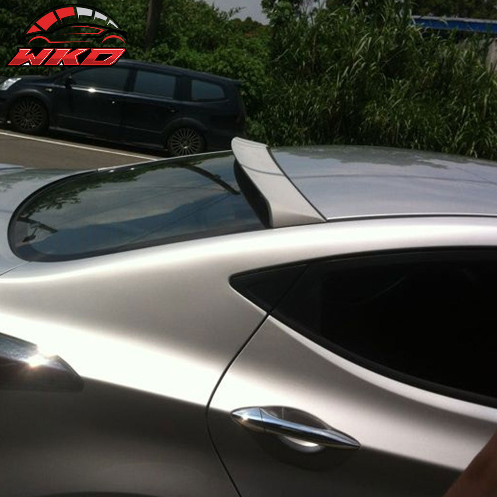 Fits 11-14 Hyundai Elantra Sedan VIP Style Rear Roof Spoiler Wing Unpainted ABS