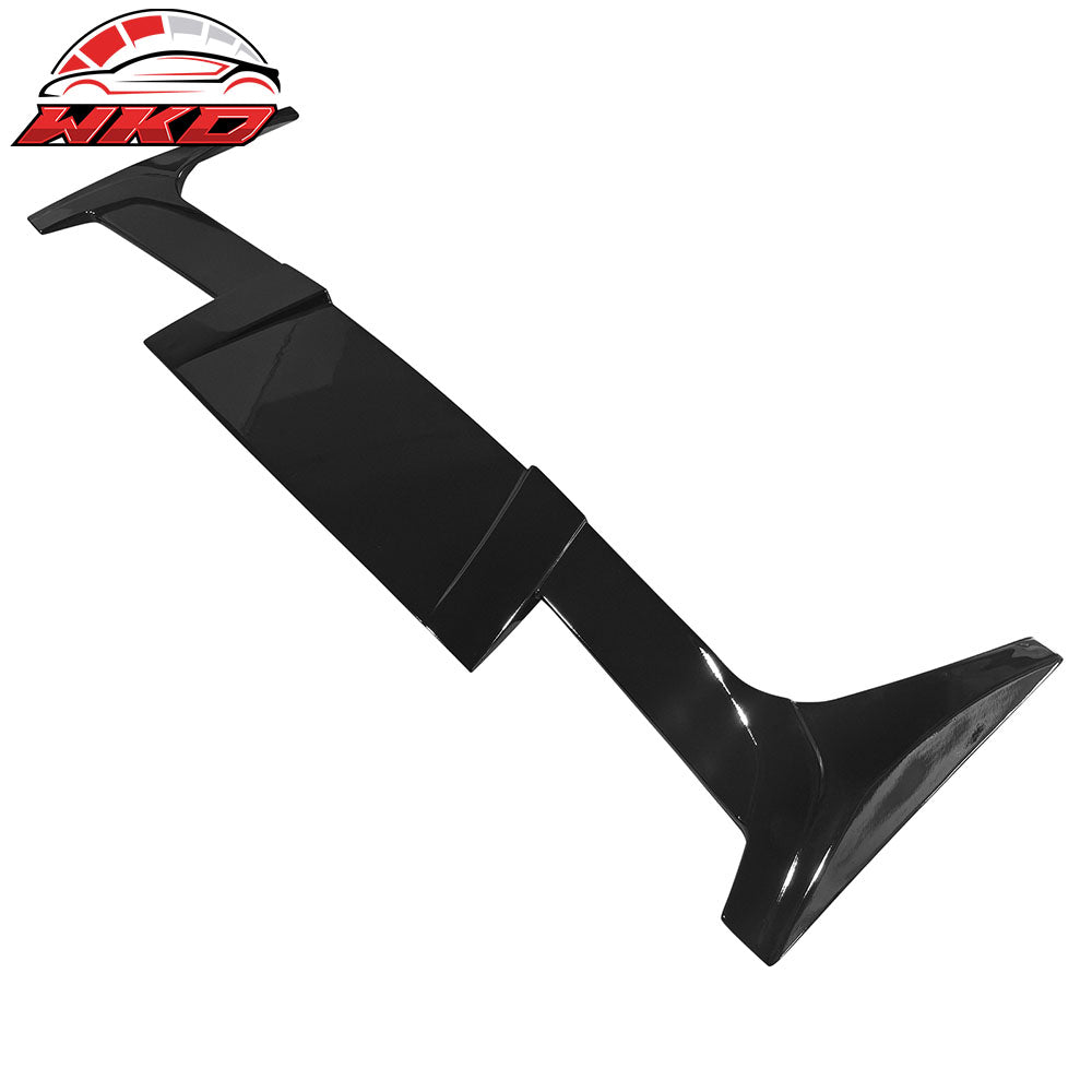 Fits 16-25 Tesla Model X ST Style Rear Top Roof Window Spoiler Wing Gloss Black
