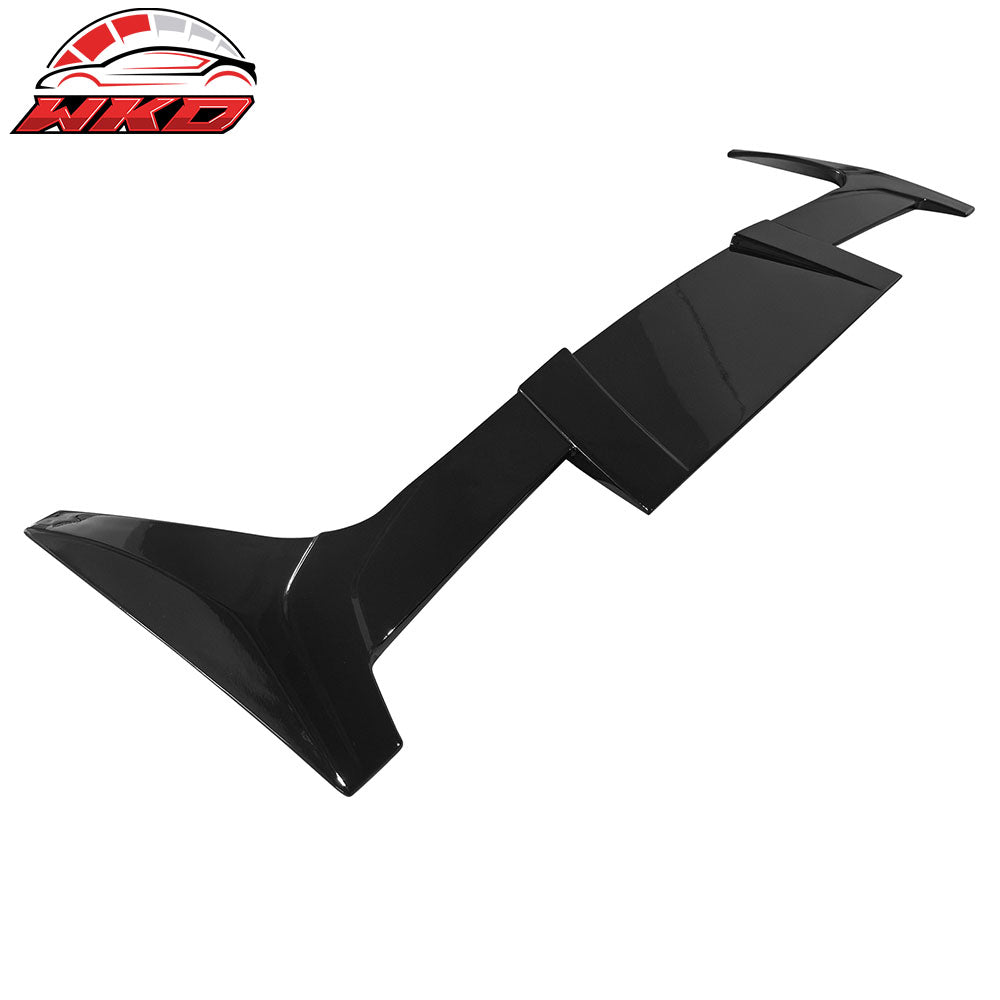 Fits 16-25 Tesla Model X ST Style Rear Top Roof Window Spoiler Wing Gloss Black