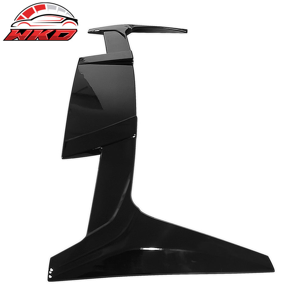 Fits 16-25 Tesla Model X ST Style Rear Top Roof Window Spoiler Wing Gloss Black