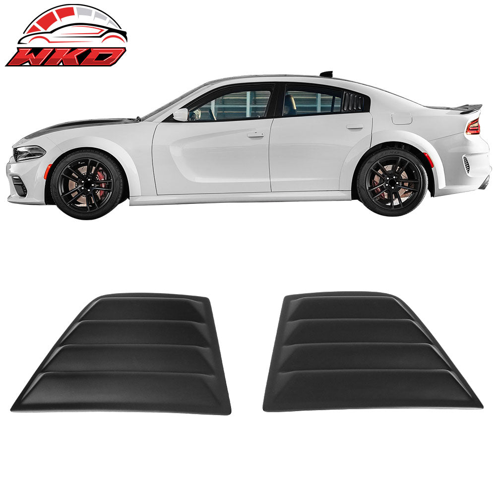 Fits 11-23 Dodge Charger V2 Style Rear Side Window Louver Air Vent