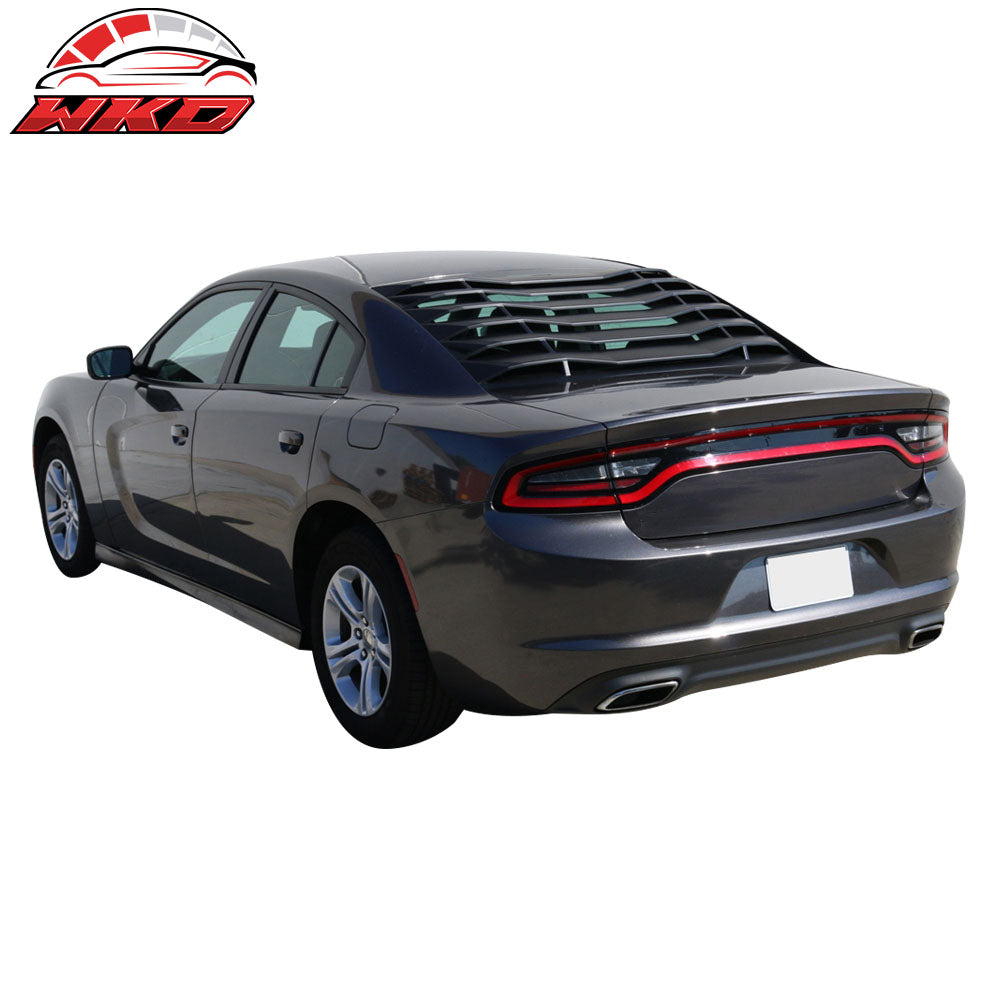 Fits 11-23 Dodge Charger V2 Style Rear Side Window Louver Air Vent