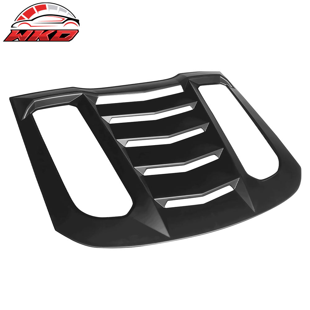 Fits 15-23 Ford Mustang Coupe IKON V2 Rear + CV Style Side Window Louver Scoops
