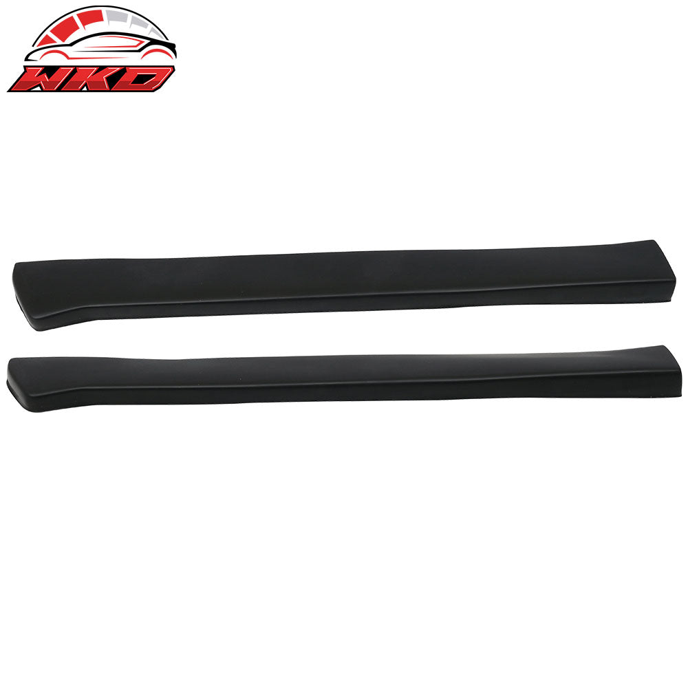 Universal 2PC CS Style 19in PU Rear Bumper Spats Sides Extension Splitter Lips | Wholesale