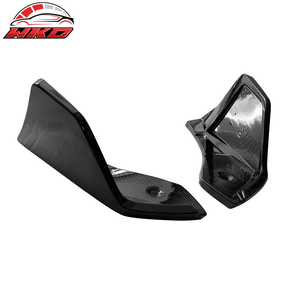 Fits 20-25 Toyota GR Supra A90 A91 Rear Bumper Splitters AG Carbon Fiber Print