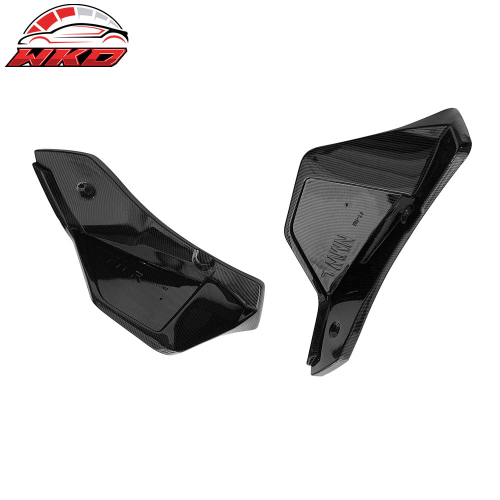 Fits 20-25 Toyota GR Supra A90 A91 Rear Bumper Splitters AG Carbon Fiber Print