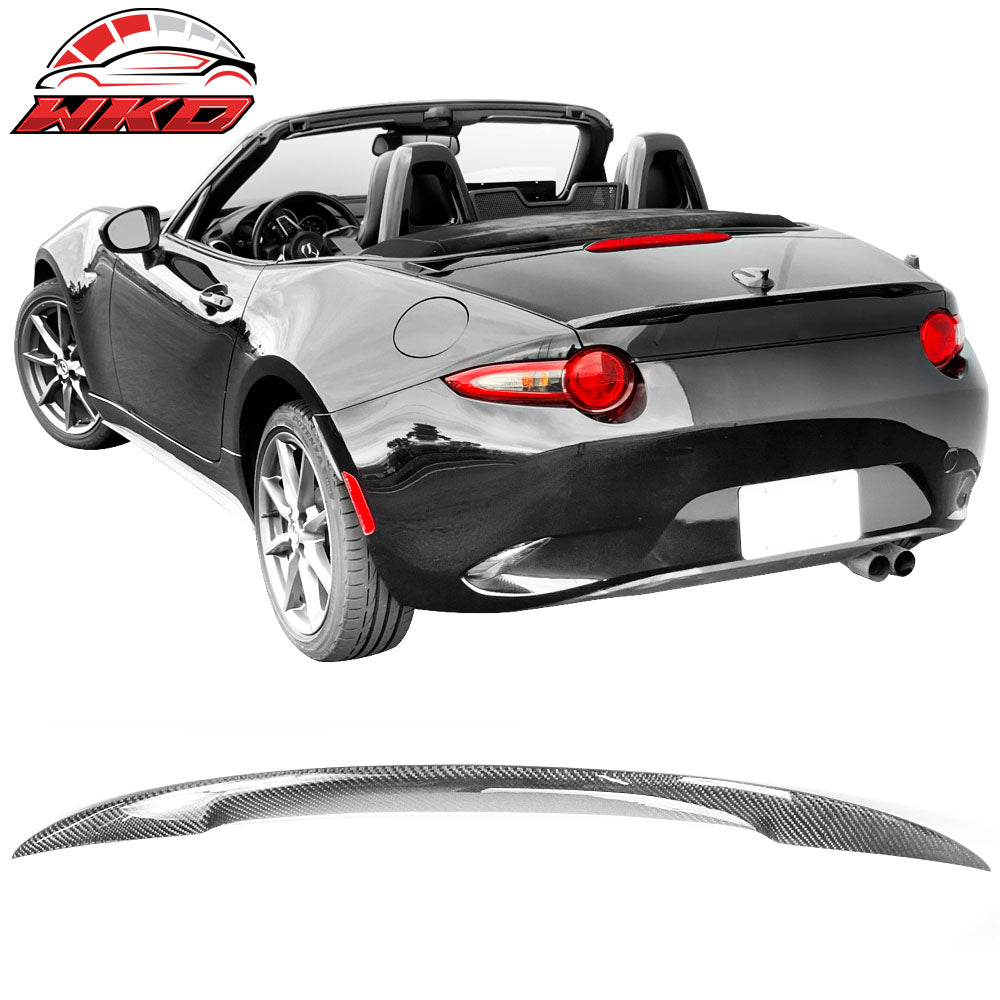 Fits 16-25 Mazda MX-5 Miata ND Performance Rear Trunk Spoiler Matte Carbon Fiber