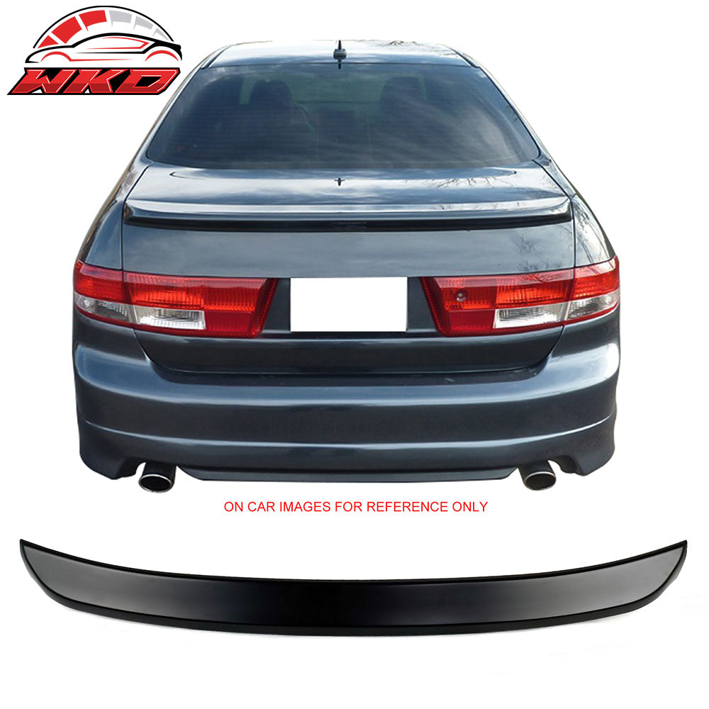 Fits 03-05 Honda Accord 4Dr Sedan OE Style Unpainted Rear Trunk Spoiler Wing ABS