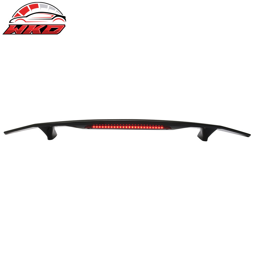 Fits 16-21 Honda Civic Sedan LED 3RD Brake Light Trunk Spoiler Gloss Black ABS