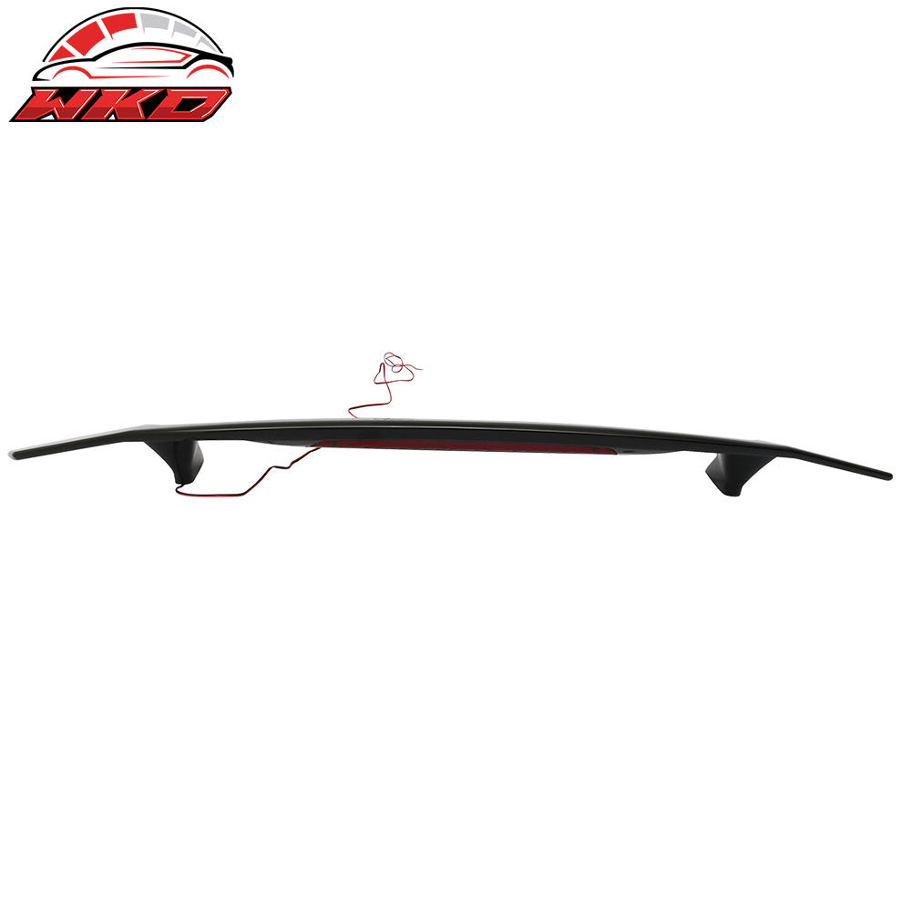 Fits 16-21 Honda Civic Sedan LED 3RD Brake Light Trunk Spoiler Gloss Black ABS