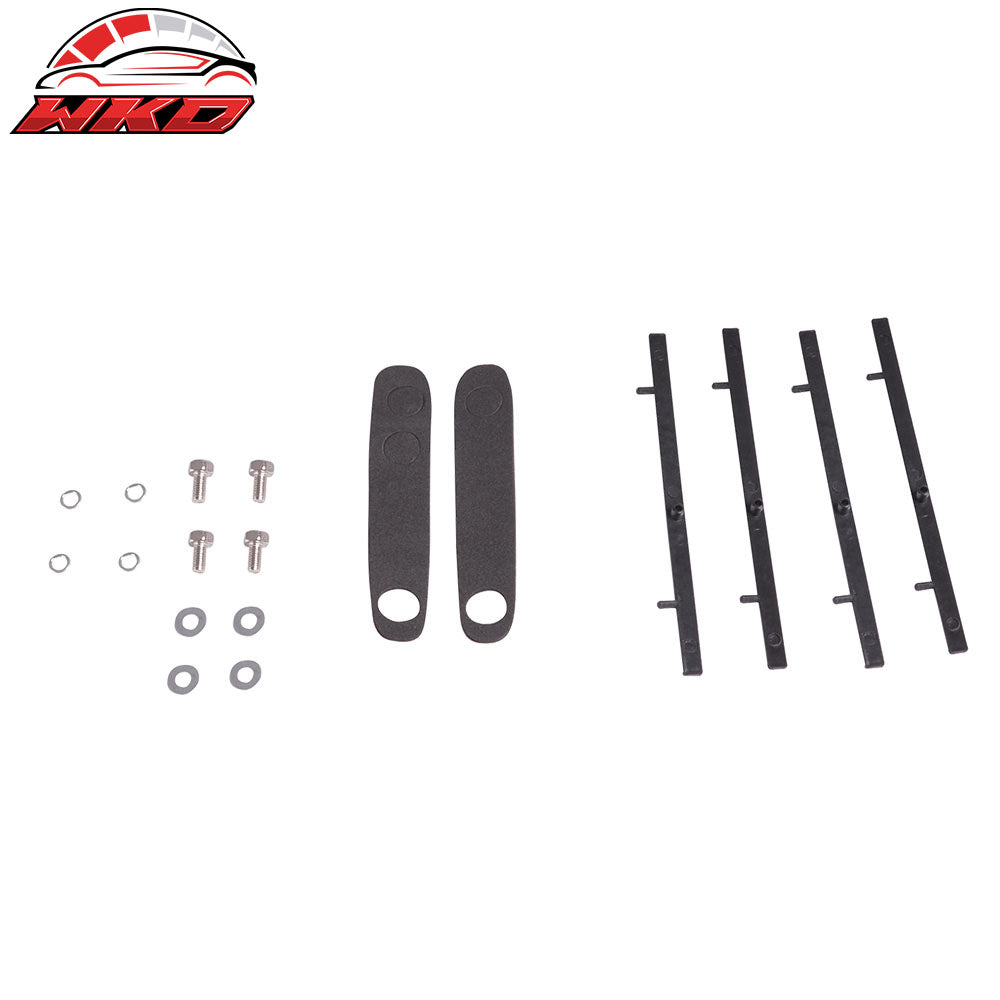 Fits 16-21 Civic Sedan 4Dr Trunk Spoiler Si Sport Wing & LED - Matte Black ABS