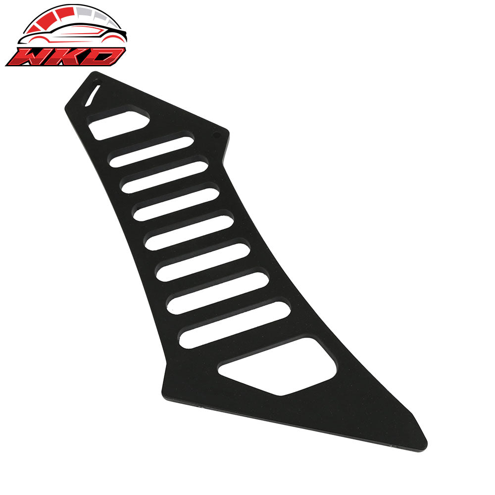 Universal Black Rear Trunk Spoiler Wing Legs Bracket Stand Mount Side Plate 2PC