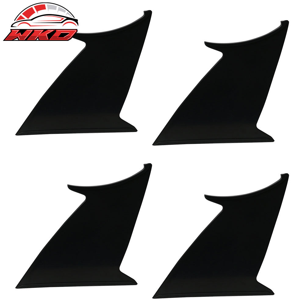 Fits 15-21 Subaru WRX STI 4PCS Trunk Spoiler Wing Stabilizer Support Add On ABS