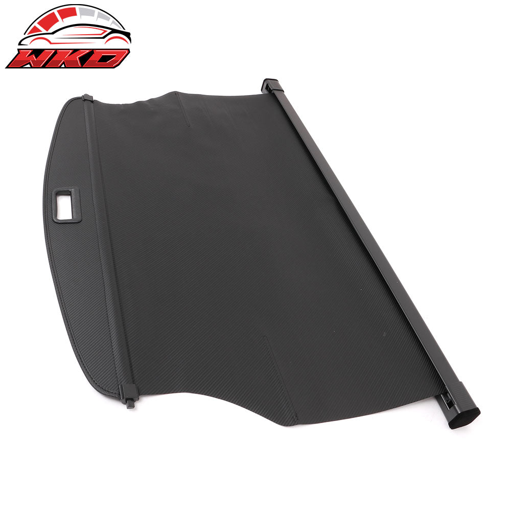 Fits 22-25 Kia EV6 Retractable Rear Trunk Cargo Cover Shade Carbon Fiber Print