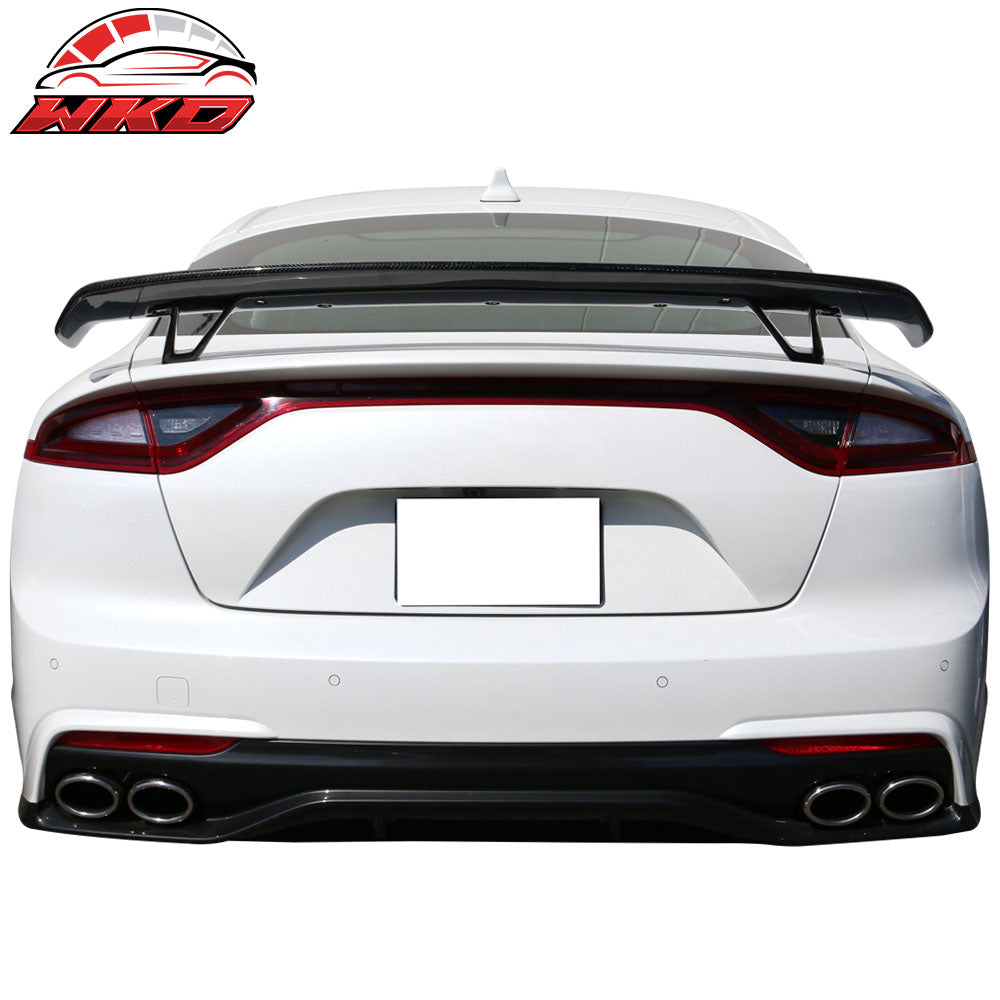 Fits 18-21 Kia Stinger Rear Trunk Lid Spoiler Wing Lid Carbon Fiber CF