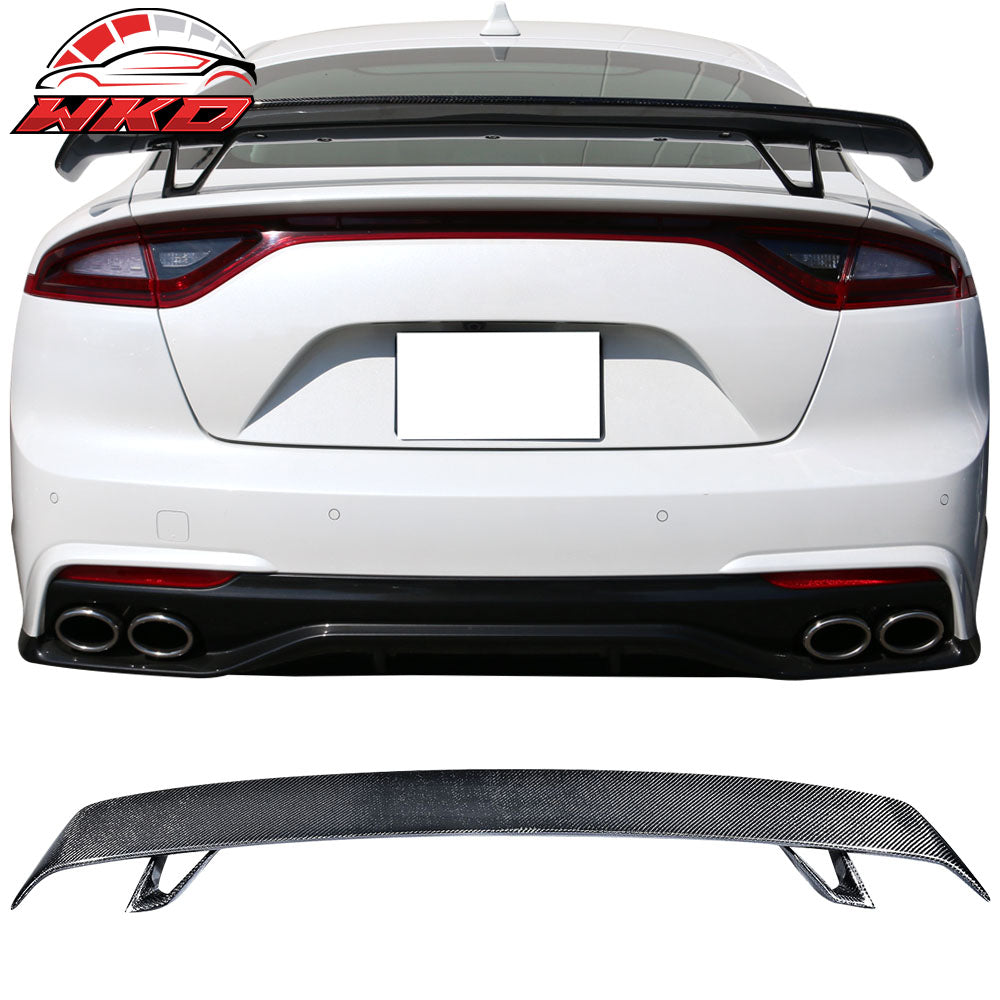 Fits 18-21 Kia Stinger Rear Trunk Lid Spoiler Wing Lid Carbon Fiber CF
