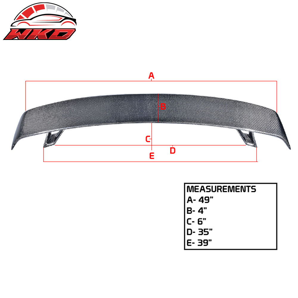 Universal Racing Rear Trunk Lid Spoiler Wing Lip Carbon Fiber CF