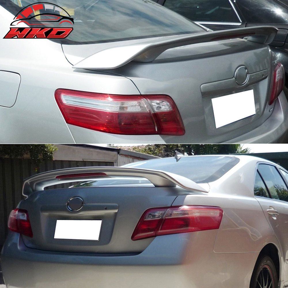 Fits 07-11 Toyota Camry JDM Style Rear Trunk Lip Wing Spoiler LED Matte Black