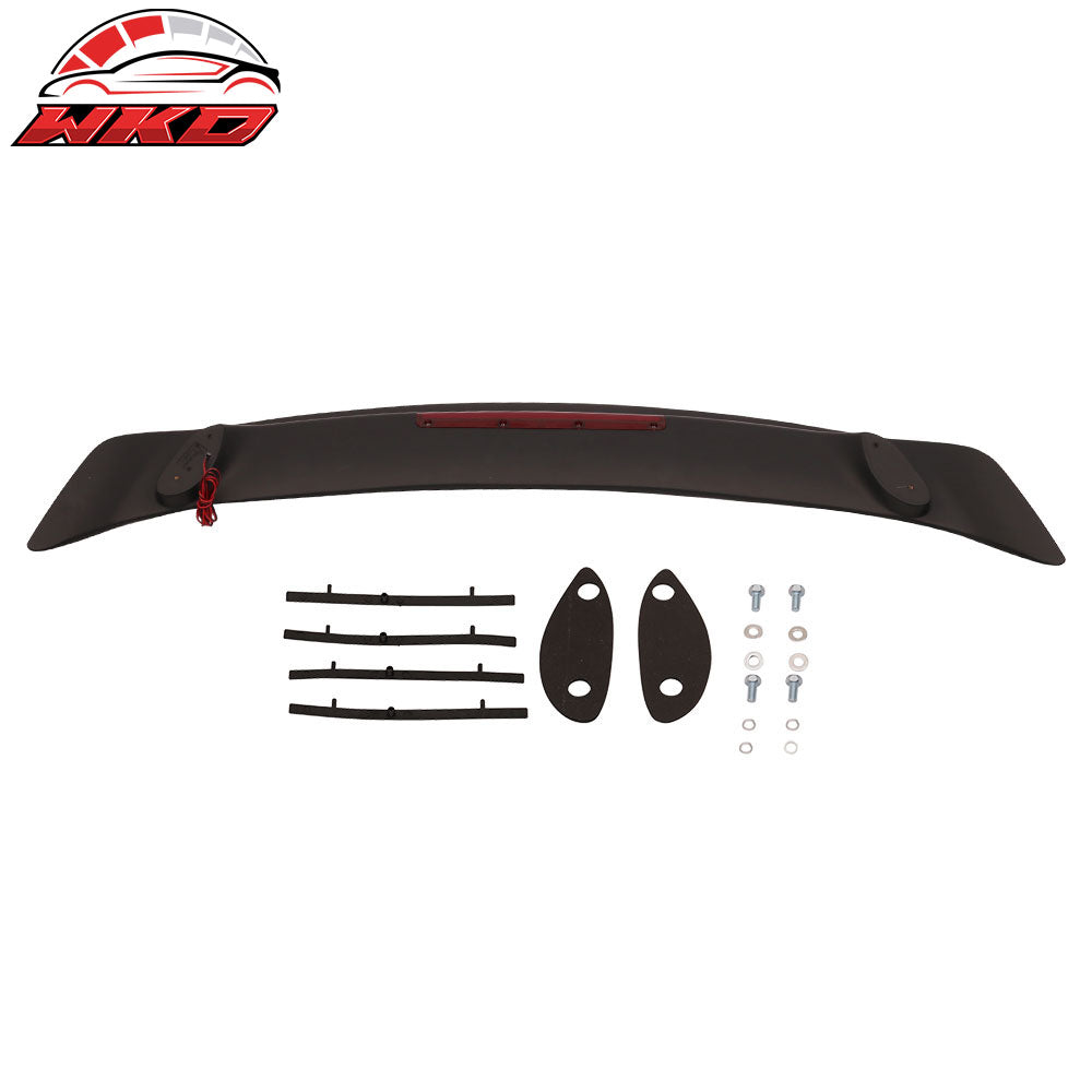 Fits 07-11 Toyota Camry JDM Style Rear Trunk Lip Wing Spoiler LED Matte Black