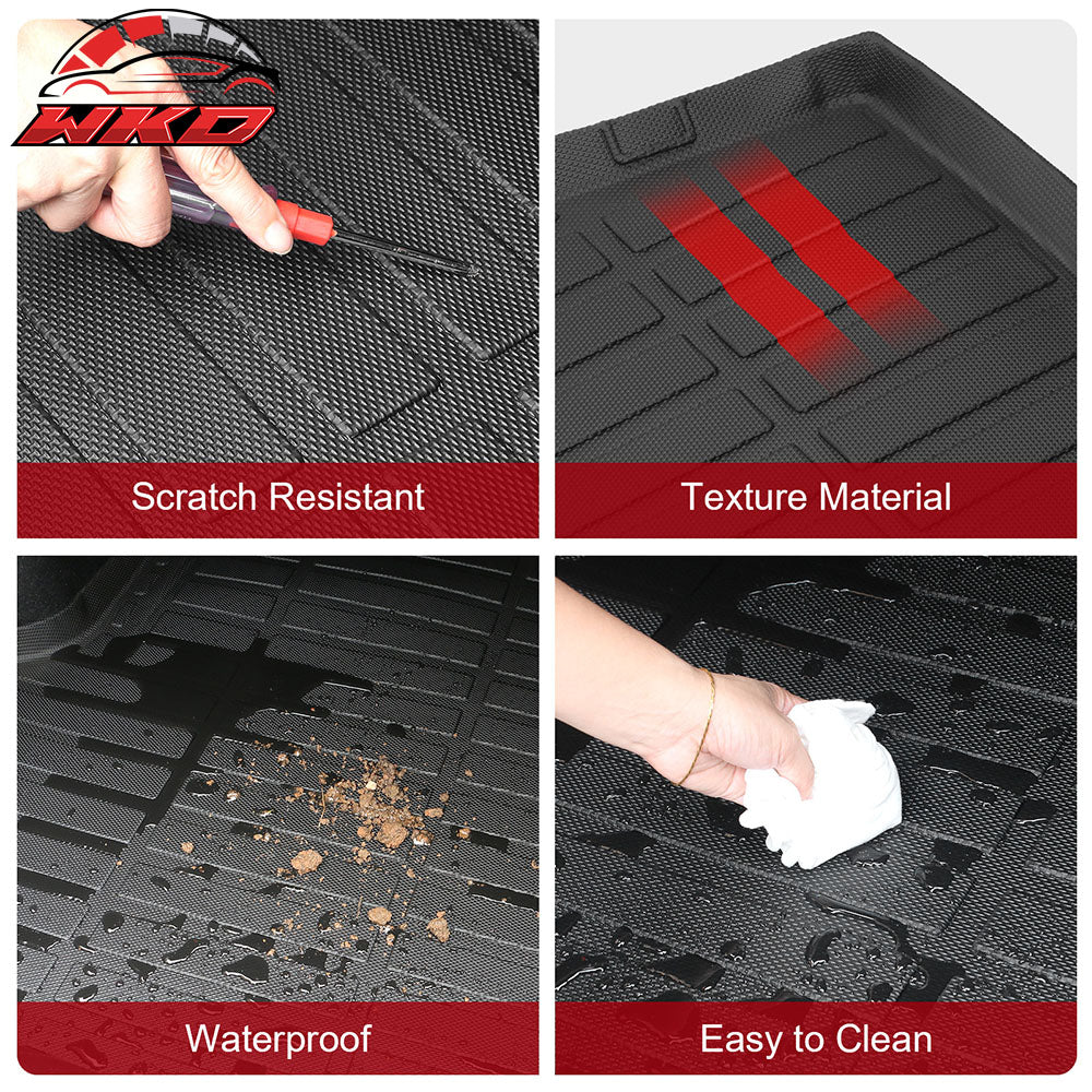 Fits 19-25 Toyota RAV4 Heavy Duty Rear Trunk Mat All Season 3D TPE Cargo Liner