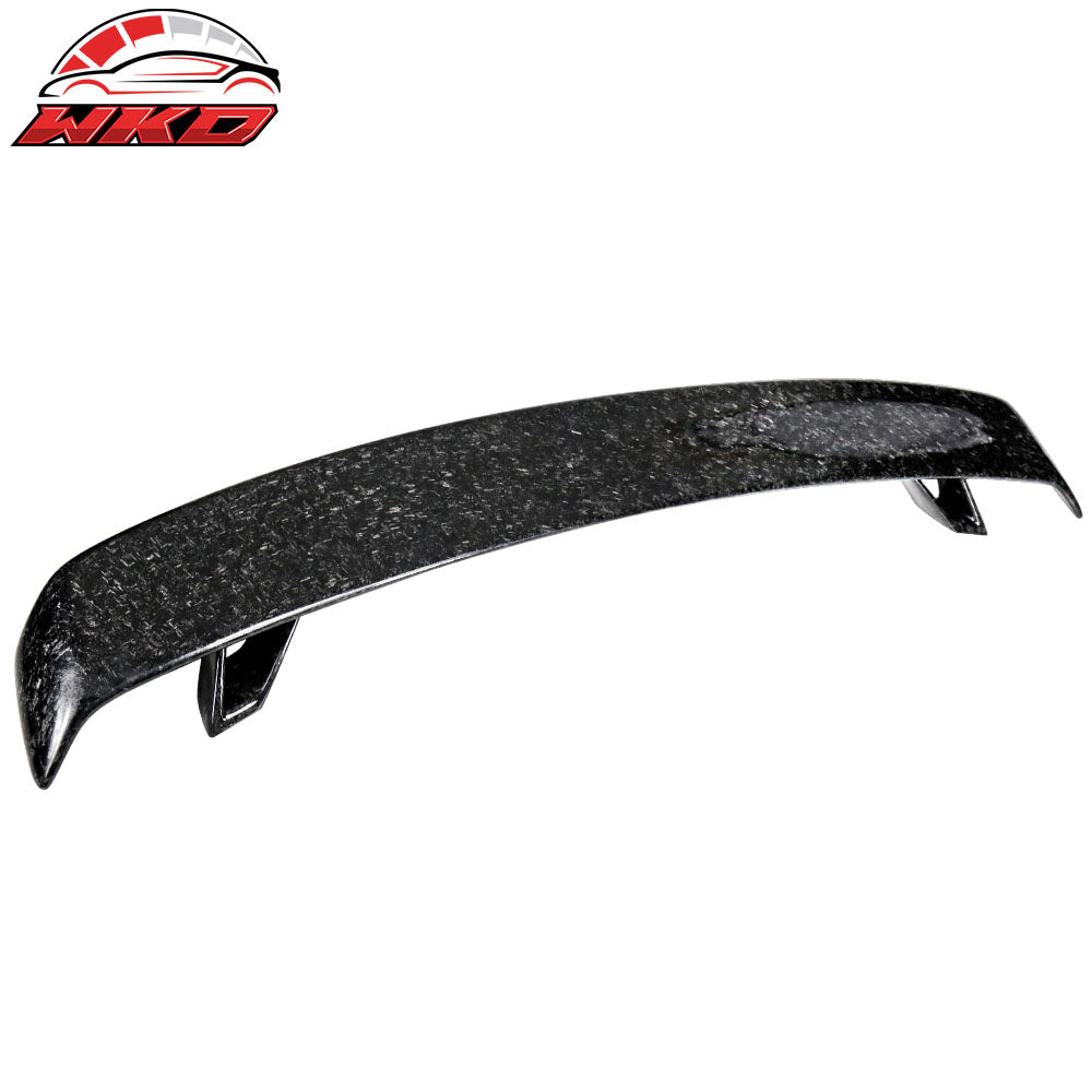 Universal Racing Rear Trunk Spoiler Lip Wing Added on Forged Carbon Fiber CF