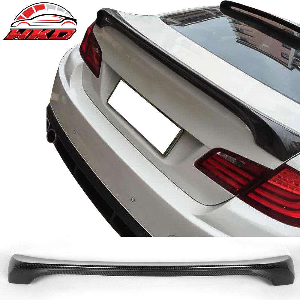 Fits 11-16 BMW 5 Series F10 & M5 HM Style Rear Trunk Spoiler Matte Carbon Fiber