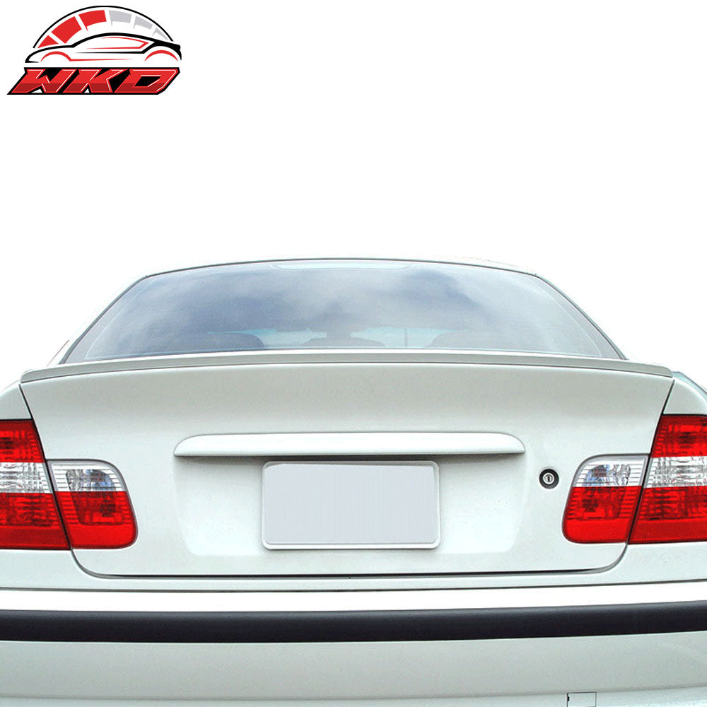 Fits 00-06 BMW 3 Series E46 Unpainted Black PU Flexible Rear Trunk Spoiler