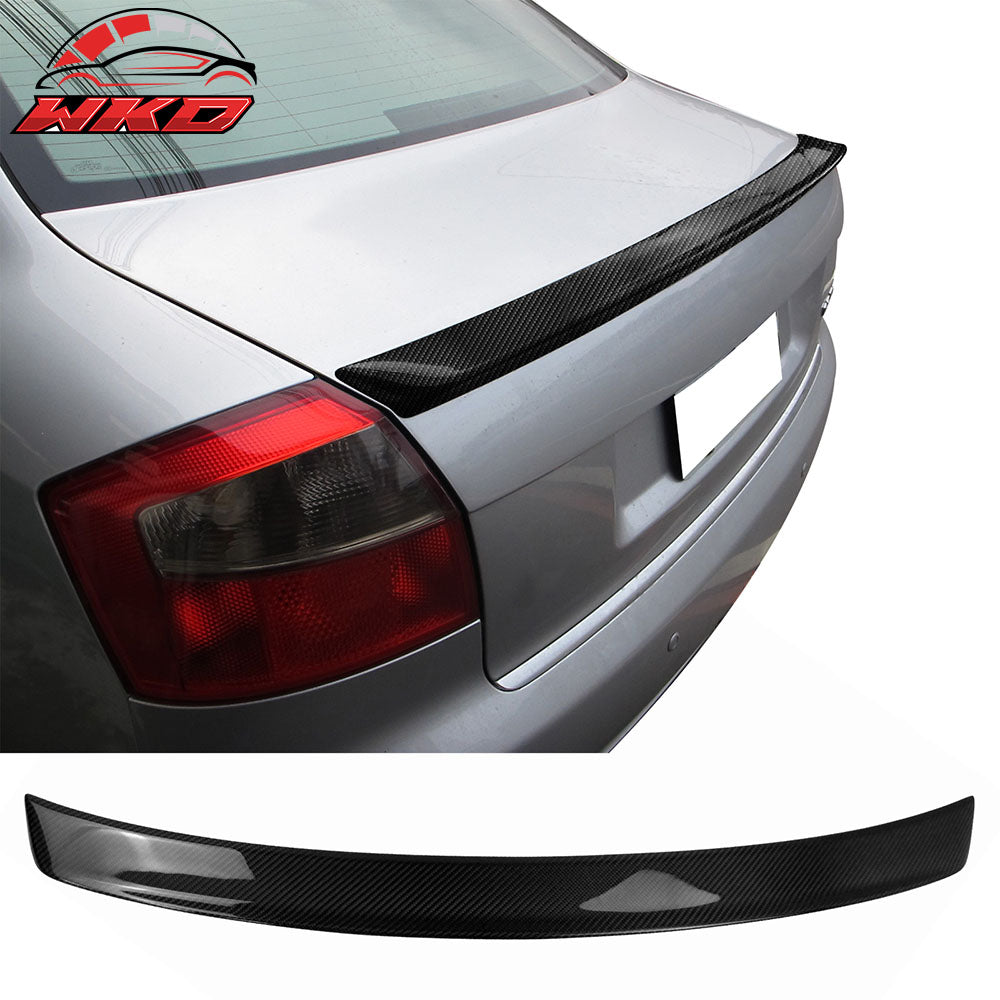 For 02-05 Audi A4 B6 Quattro S4 RS4 S-Line Style Carbon Fiber Rear Trunk Spoiler