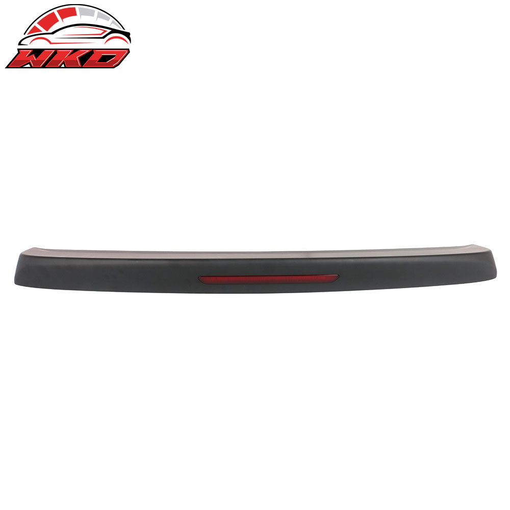 Fit 12-19 Nissan Versa 4Dr Rear Trunk Spoiler Wing ABS W/Brake Light Matte Black