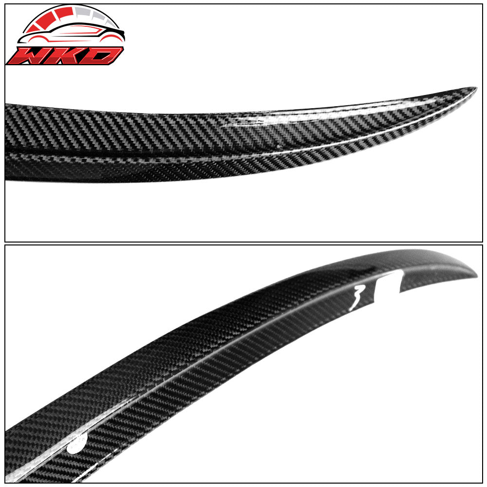 Fits 19-26 BMW 3-Series G20 G80 M3 M Style Rear Trunk Spoiler Wing Carbon Fiber