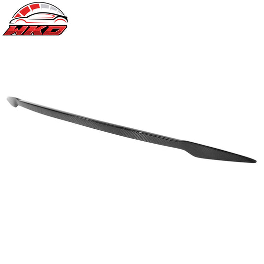 12-25 Tesla Model S V Style Rear Trunk Spoiler Wing Lip Carbon Fiber Trim | Wholesale