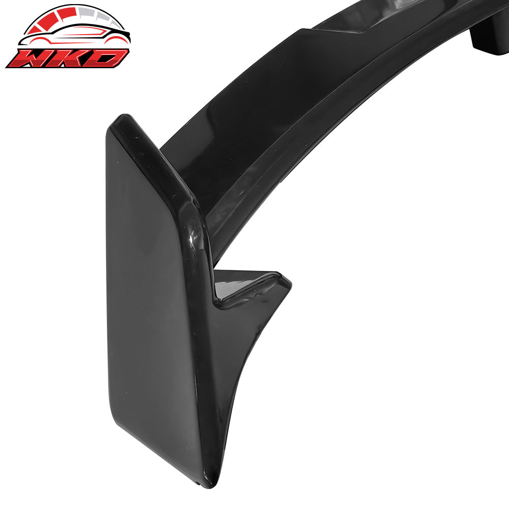 Fits 17-25 Tesla Model 3 GT Style Rear Trunk Spoiler Wing Lip Gloss Black ABS