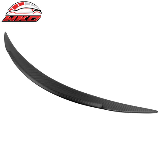 12-25 Tesla Model S V Style Rear Trunk Spoiler Wing Lip Matte Carbon Fiber | Wholesale