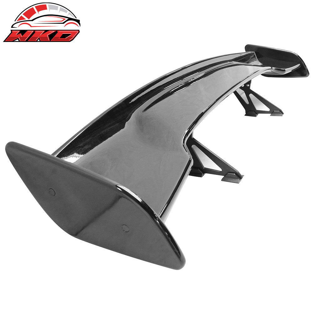 Universal 57" JDM GT Style Racing Rear Trunk Spoiler Wing Lip ABS Gloss Black