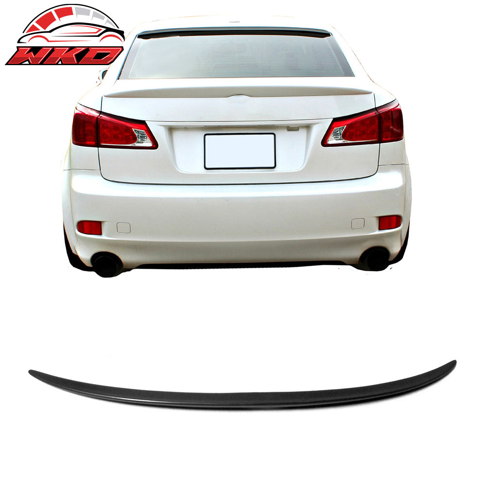 For 06-13 Lexus IS250 IS350 Sedan SP Style Black Rear Tail Trunk Spoiler Wing PU