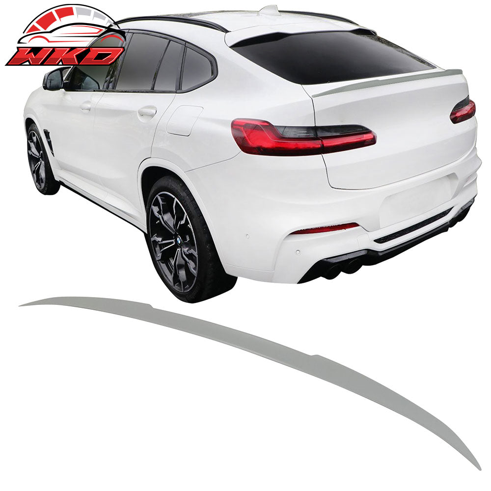 For 19-25 BMW G02 X4 X4M Performance Style Rear Trunk Spoiler Wing Unpainted ABS