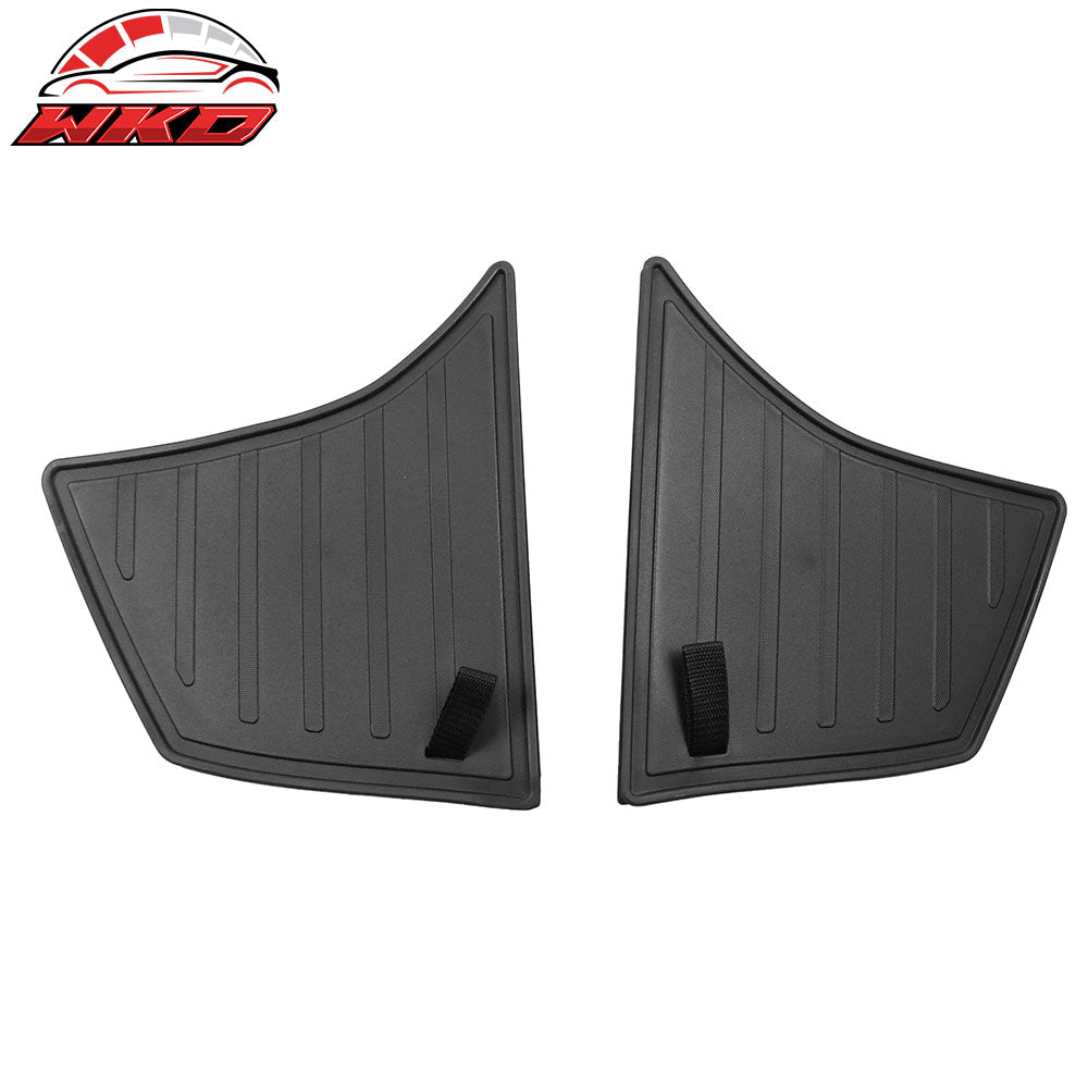 Fits 24-25 Tesla Model 3 Highland 4PCS TPE Rear Trunk Side Storage Bin Box W/Lid