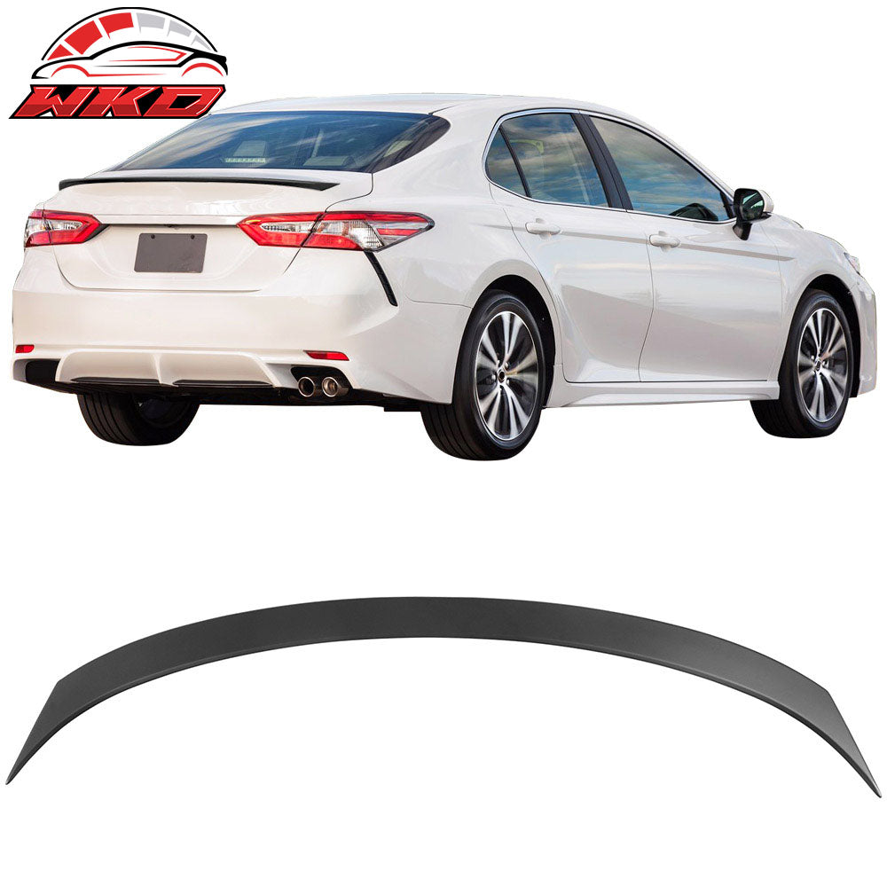 Fits 18-24 Toyota Camry OE Style Flush Mount Unpainted Rear Trunk Wing Spoiler