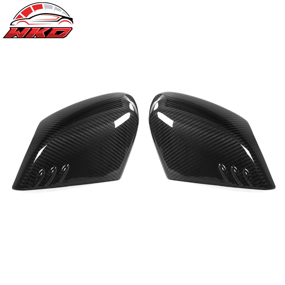 Dry Carbon Fiber For 20-25 Chevy Corvette C8 Gloss Black Rear View Mirror Covers | Wholesale
