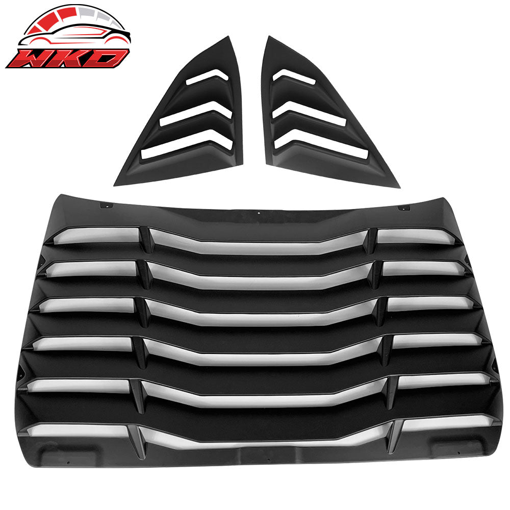 2016-21 Honda Civic Sedan IKON Style Rear Window Louver w/ Side Quarter Scoop | Wholesale