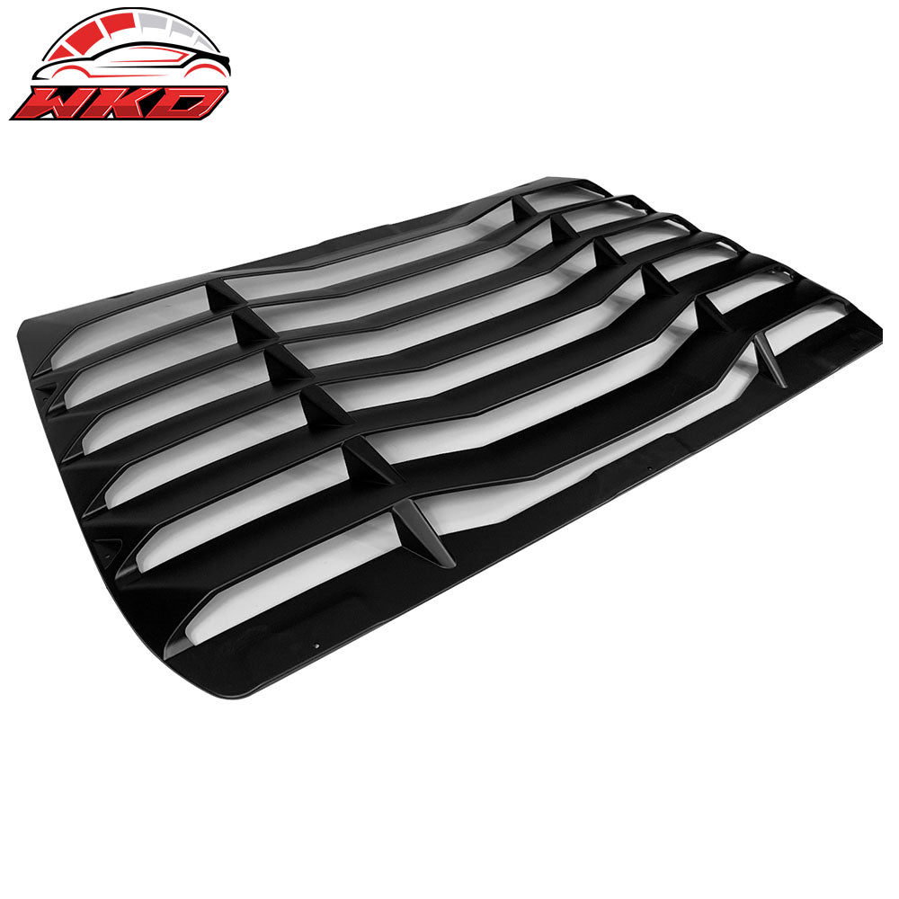 Fits 16-21 Honda Civic Sedan IKON Style Rear Window Louver w/ Side Quarter Scoop