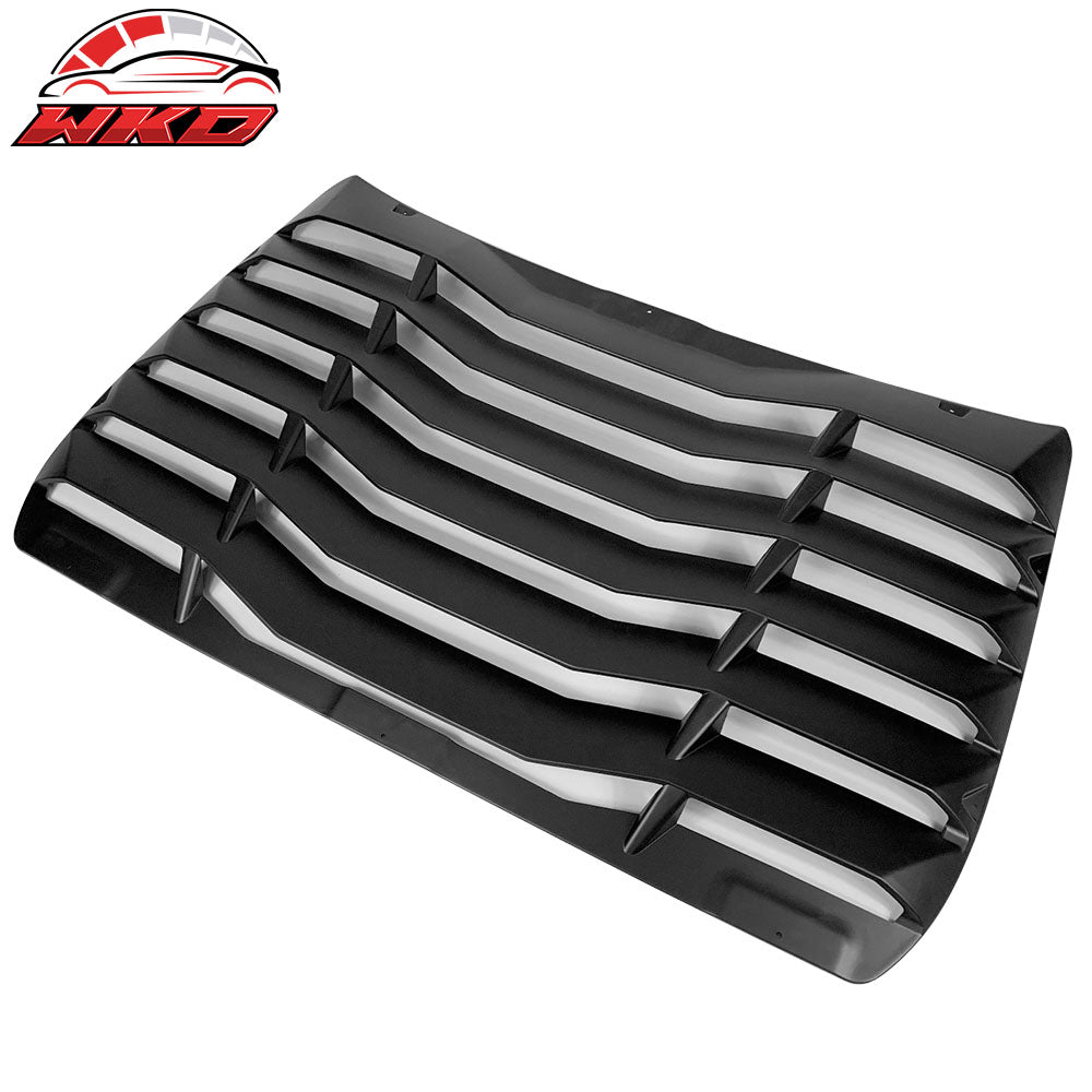 Fits 16-21 Honda Civic Sedan IKON Style Rear Window Louver w/ Side Quarter Scoop