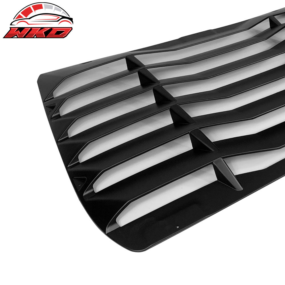 Fits 16-21 Honda Civic Sedan IKON Style Rear Window Louver w/ Side Quarter Scoop