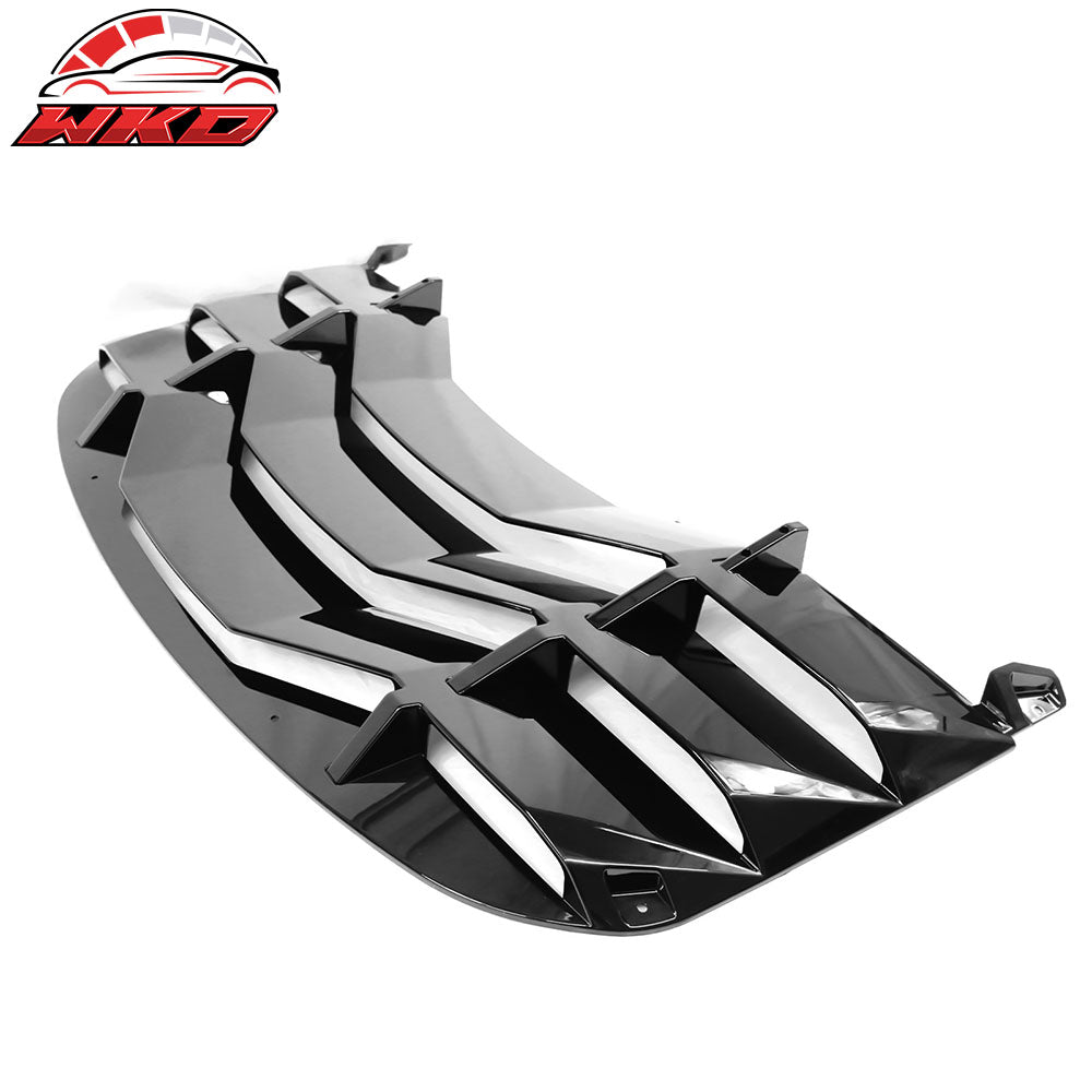 Wholesale 24-26 Mustang Coupe IKON Rear Window Windshield Louver Cover ABS Gloss Black