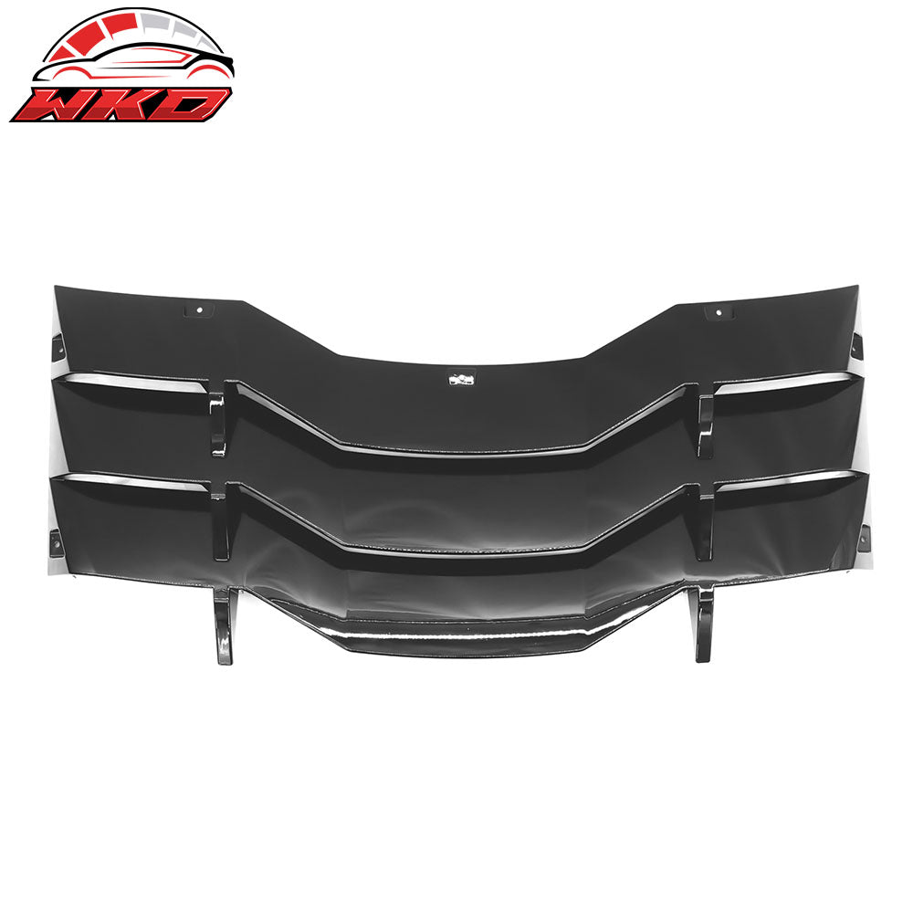Wholesale 24-26 Mustang Coupe IKON Rear Window Windshield Louver Cover ABS Gloss Black