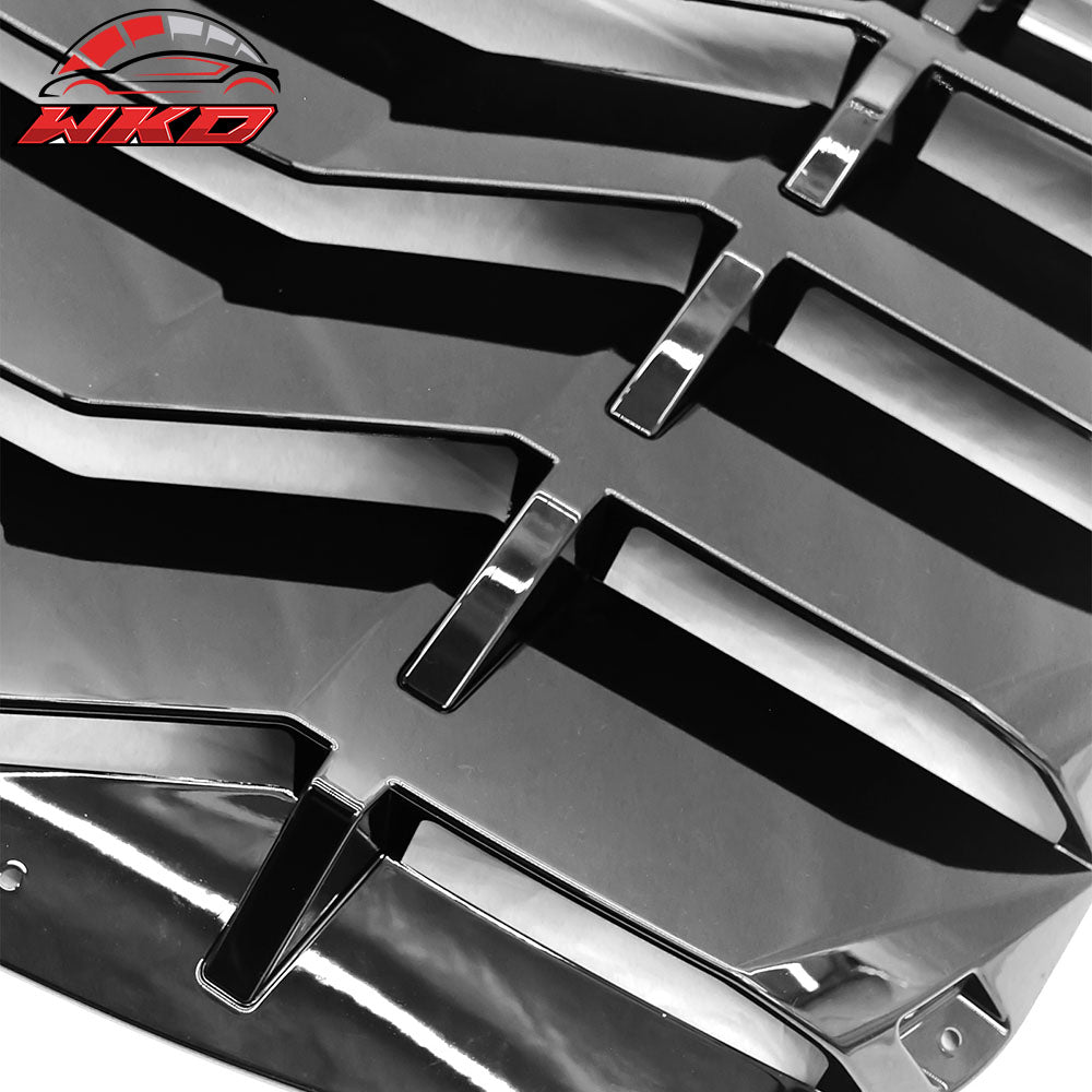 Wholesale 24-26 Mustang Coupe IKON Rear Window Windshield Louver Cover ABS Gloss Black