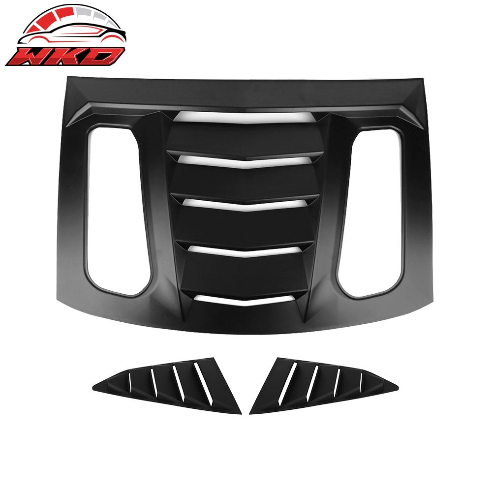 16-24 Chevrolet Camaro Coupe 2PCS GT Side + IKON V2 Rear Window Louvers ABS | Wholesale Default Title - Wikond Auto